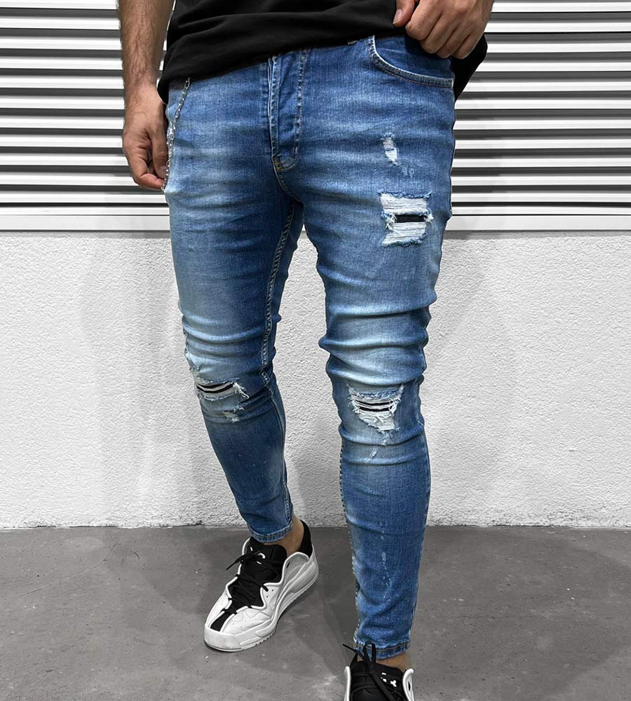 Skinny jean pant slash TR6552BL