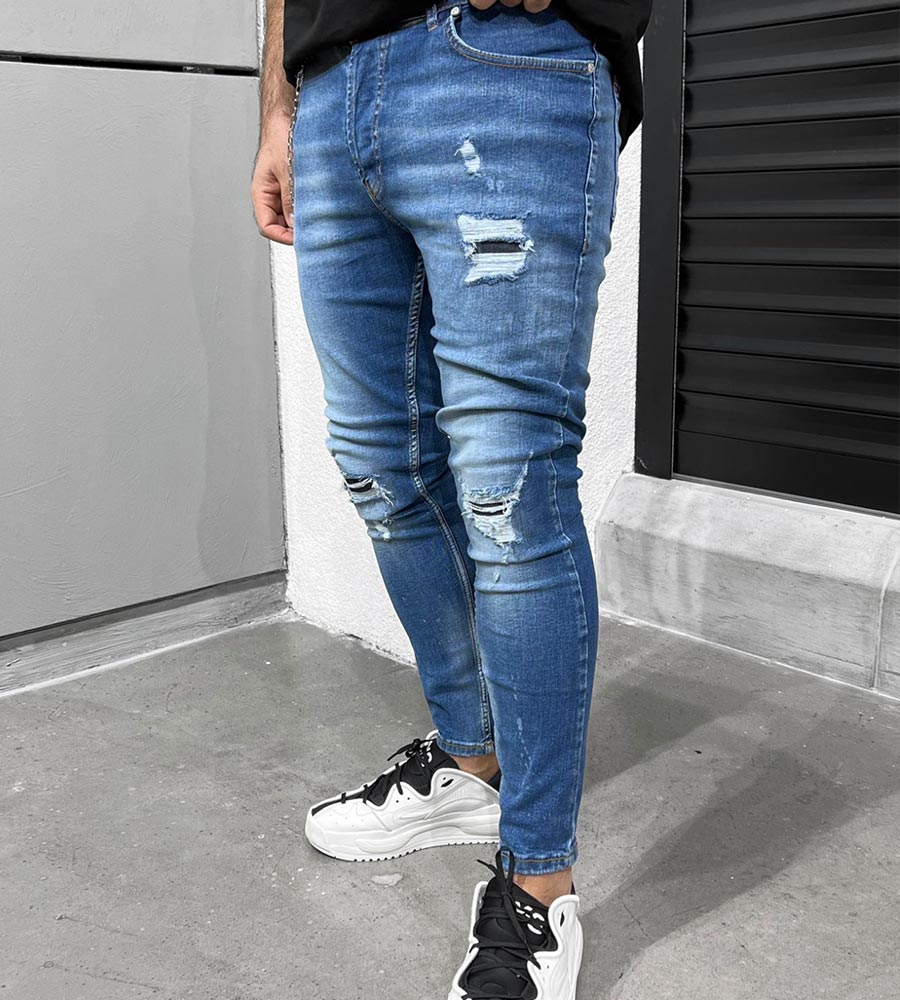 Skinny jean pant slash TR6552BL