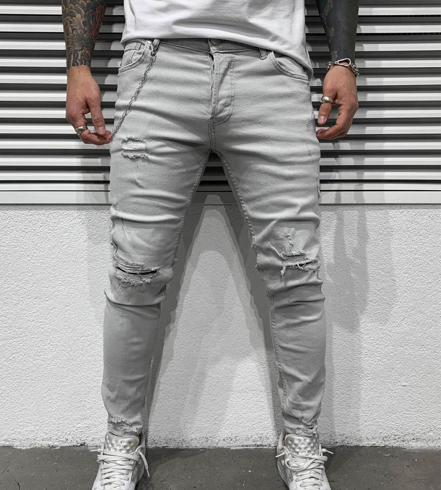 Skinny jean παντελόνι TR6607BL