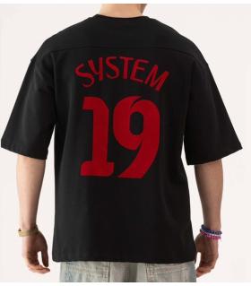 Oversized t-shirt -OFF SYSTEM- TR8243PE