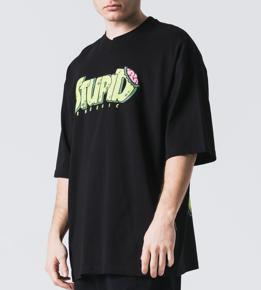 Oversized t-shirt -STUPID- TRM0107