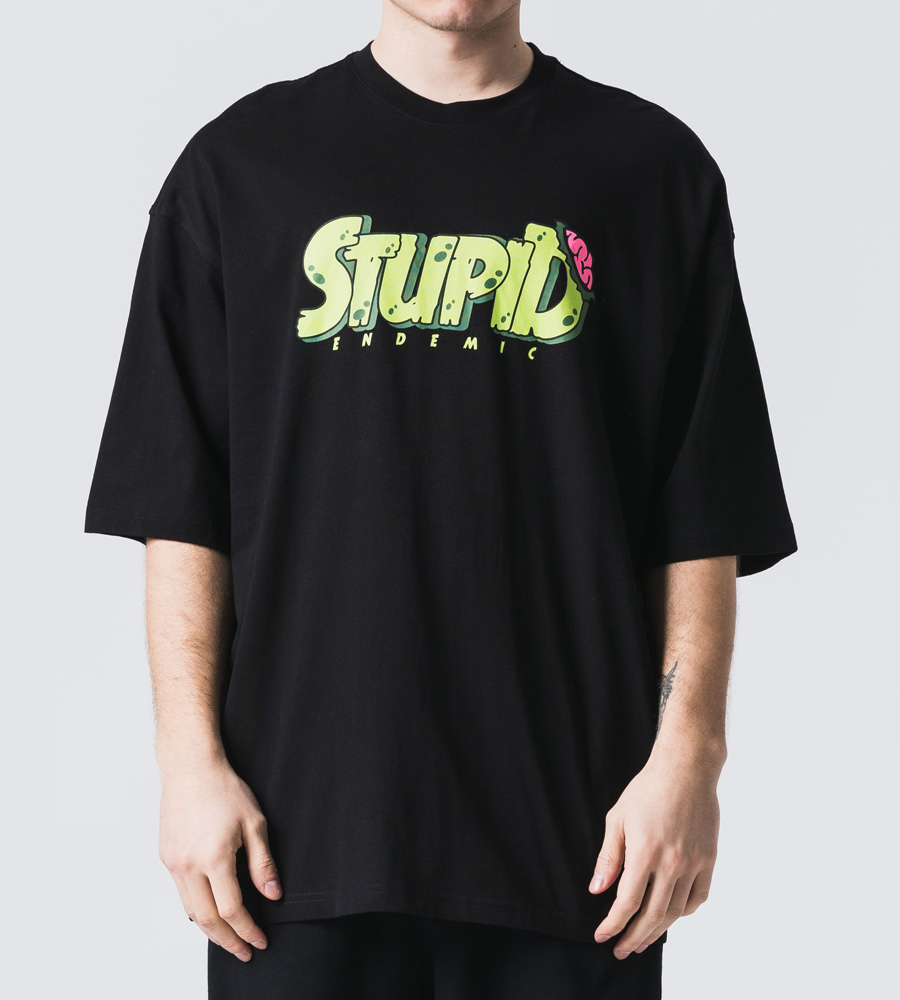 Oversized t-shirt -STUPID- TRM0107