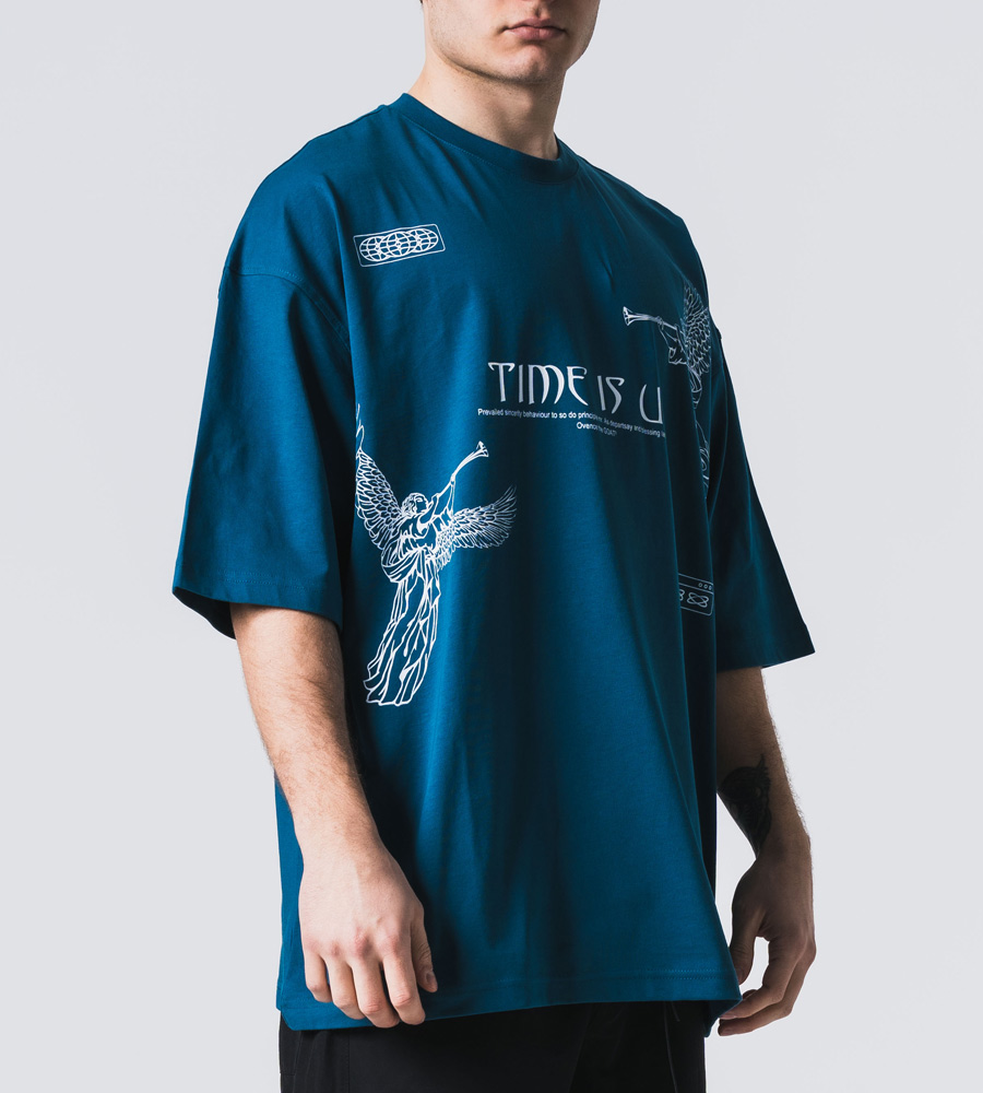 Oversized t-shirt -TIME IS UP- TRM0109