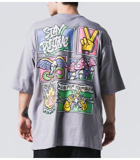 Oversized t-shirt -STAY POSITIVE-  TRM0128