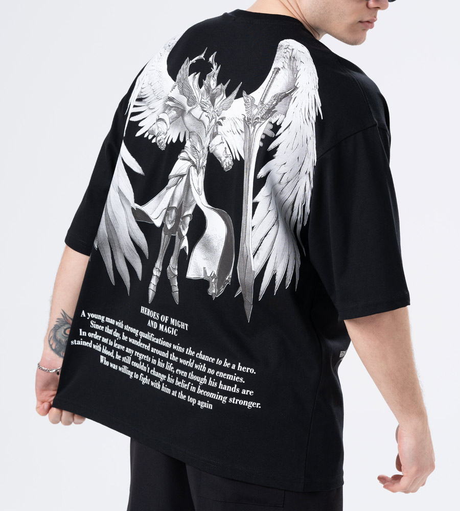 Oversized t-shirt -HEROES- TRM0156