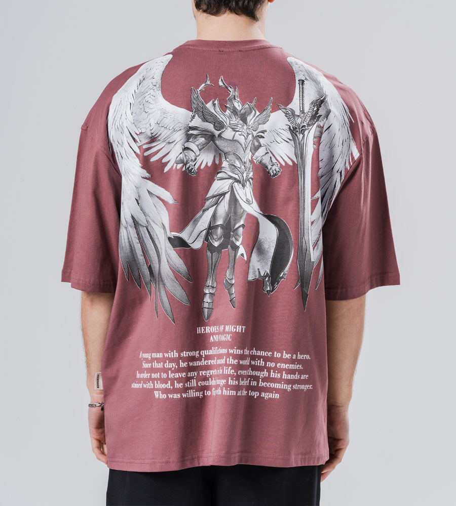 Oversized t-shirt -HEROES- TRM0156