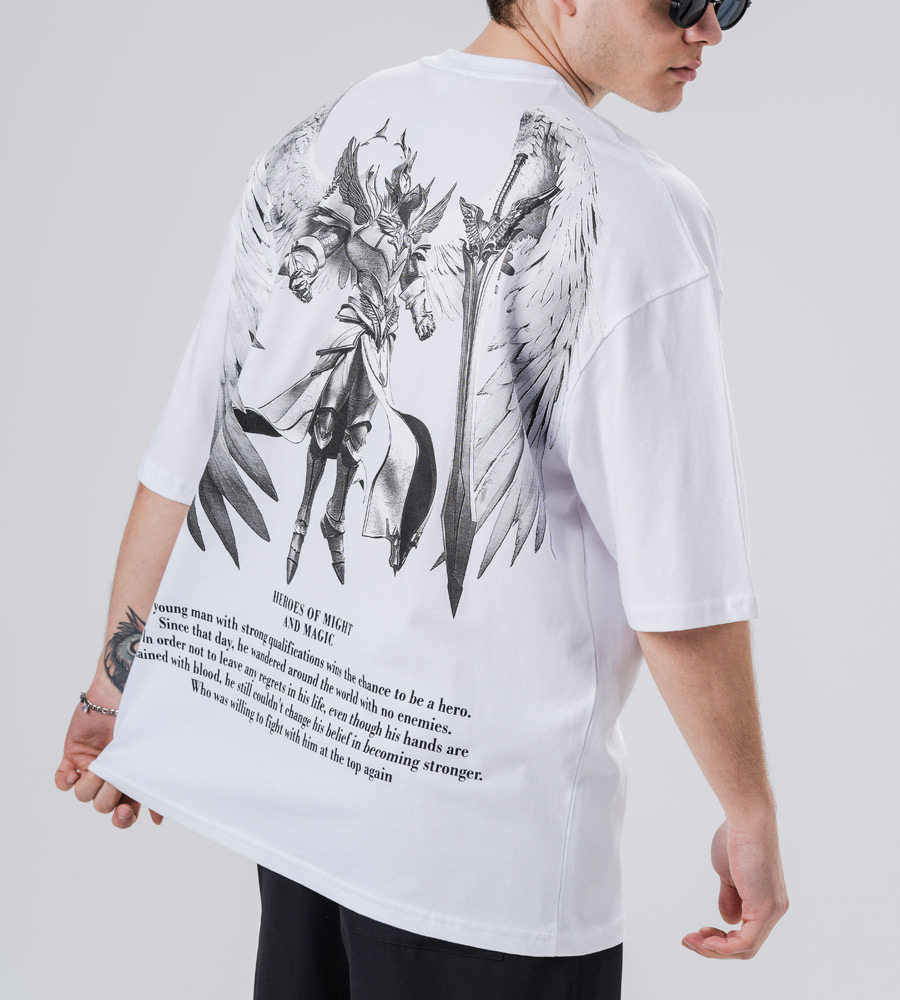 Oversized t-shirt -HEROES- TRM0156