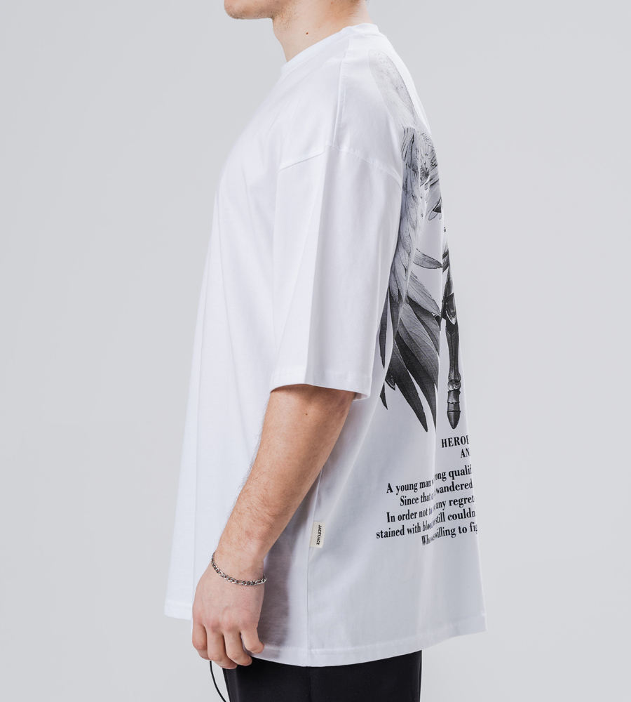 Oversized t-shirt -HEROES- TRM0156