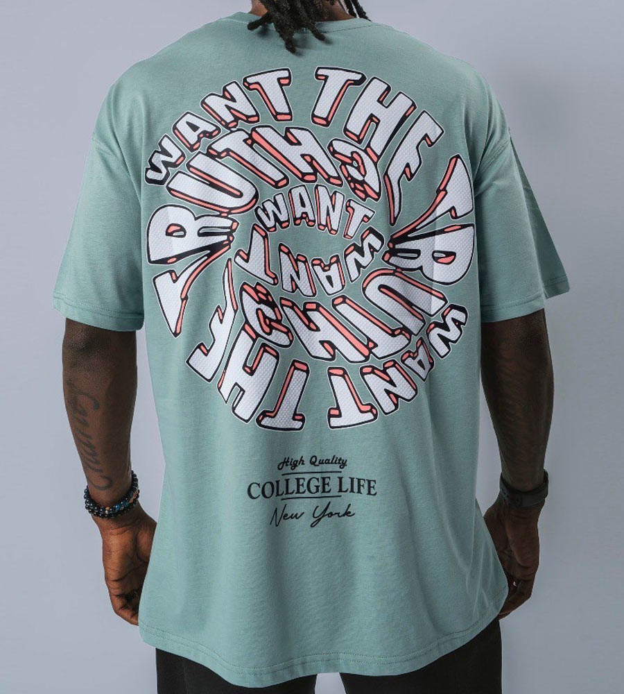 Oversized T-Shirt -COLLEGE- TRM149