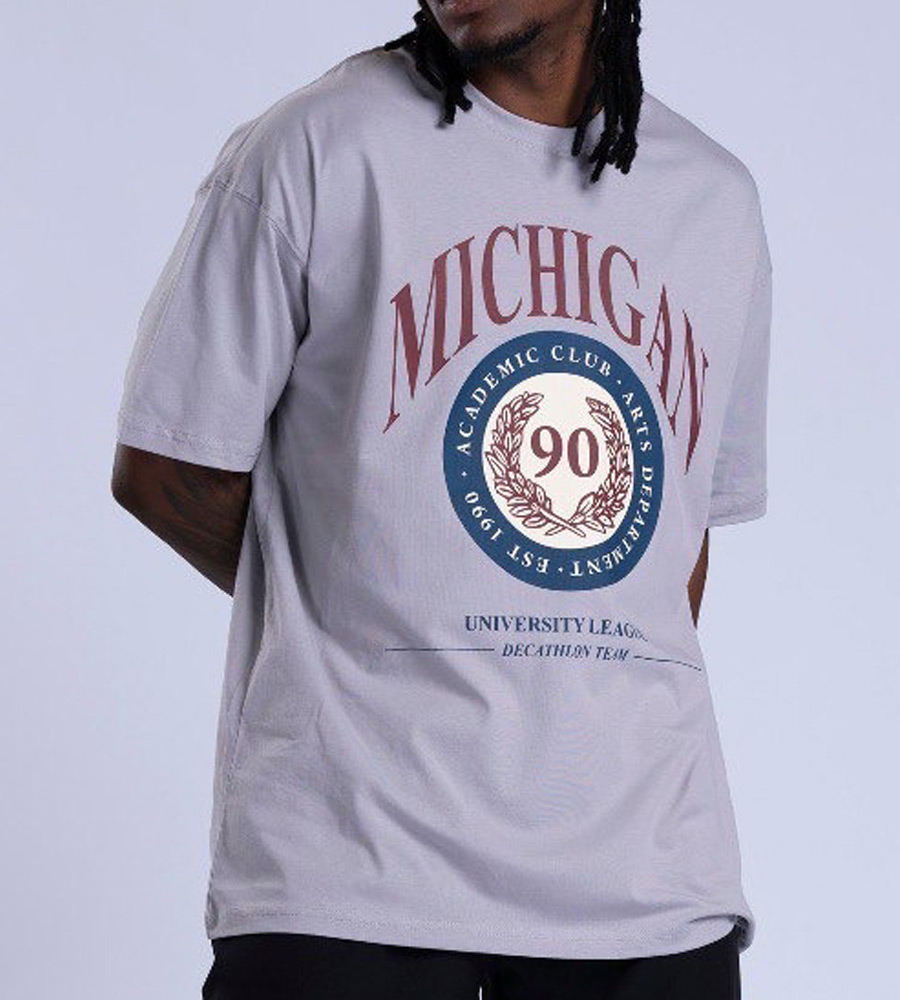 Oversized T-Shirt -MICHIGAN- TRM519