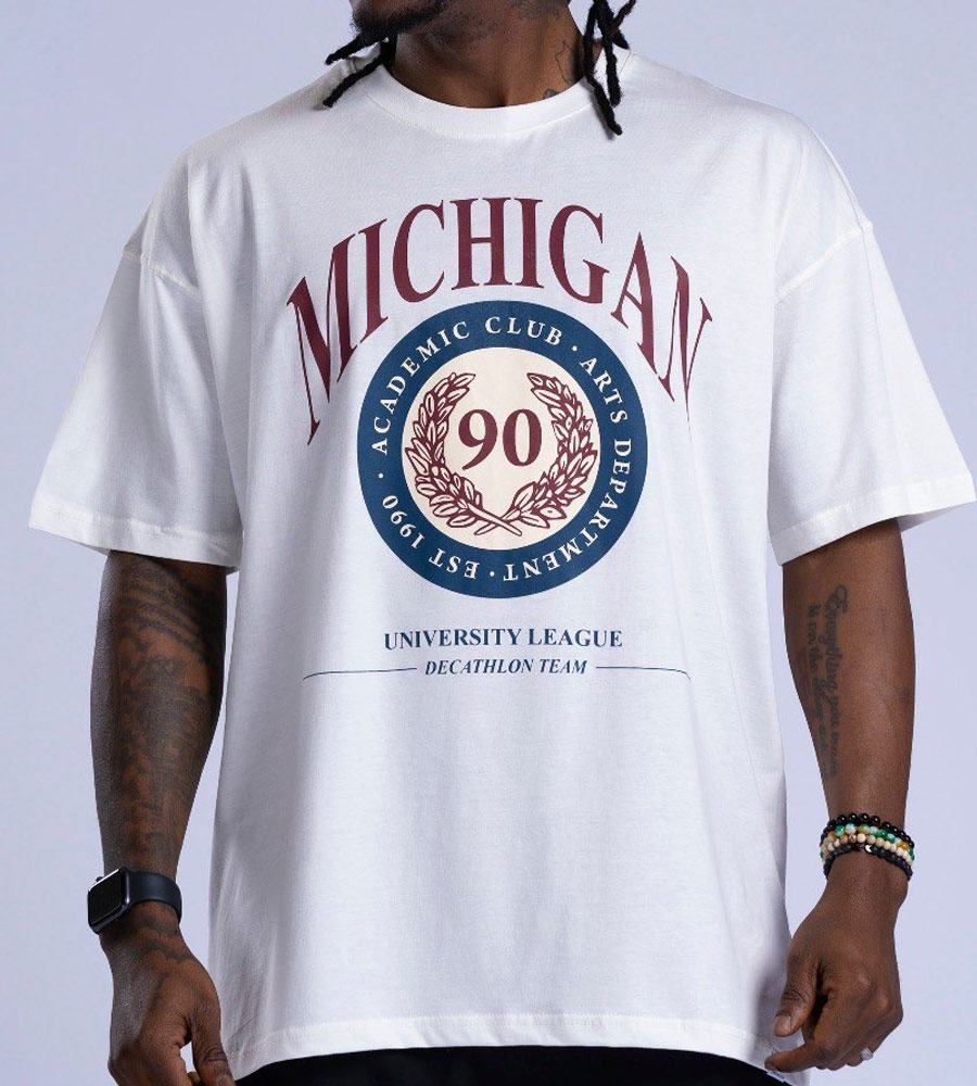 Oversized T-Shirt -MICHIGAN- TRM519